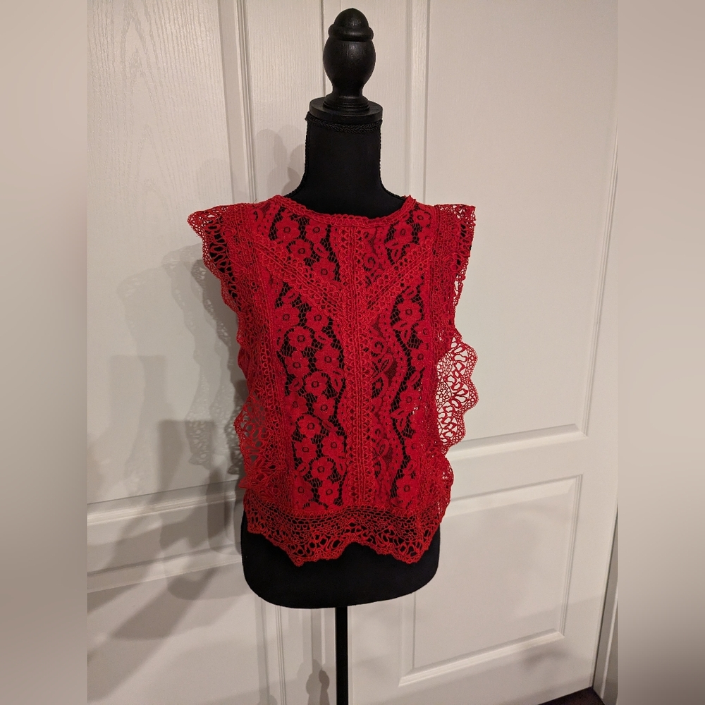 Love X Design See thru, lace short sleeve top